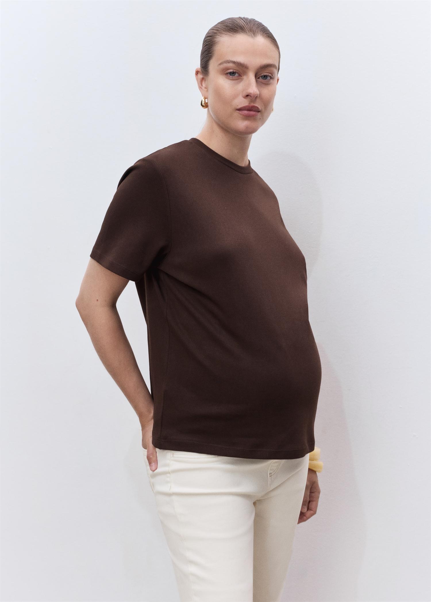 Maternity flared cropped jeans - Women | MANGO USA Product Image