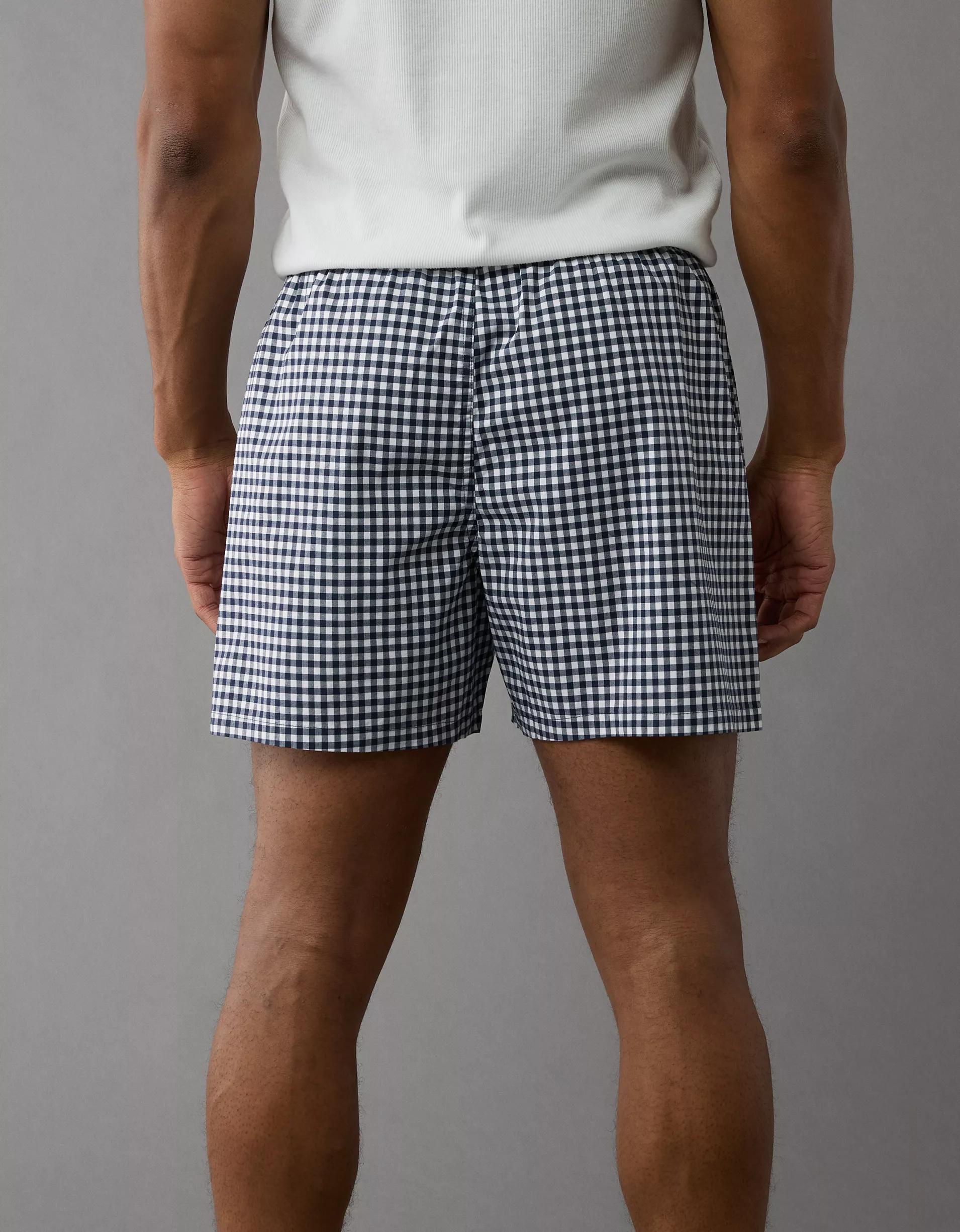 AEO Men's Plaid Stretch Boxer Short Product Image
