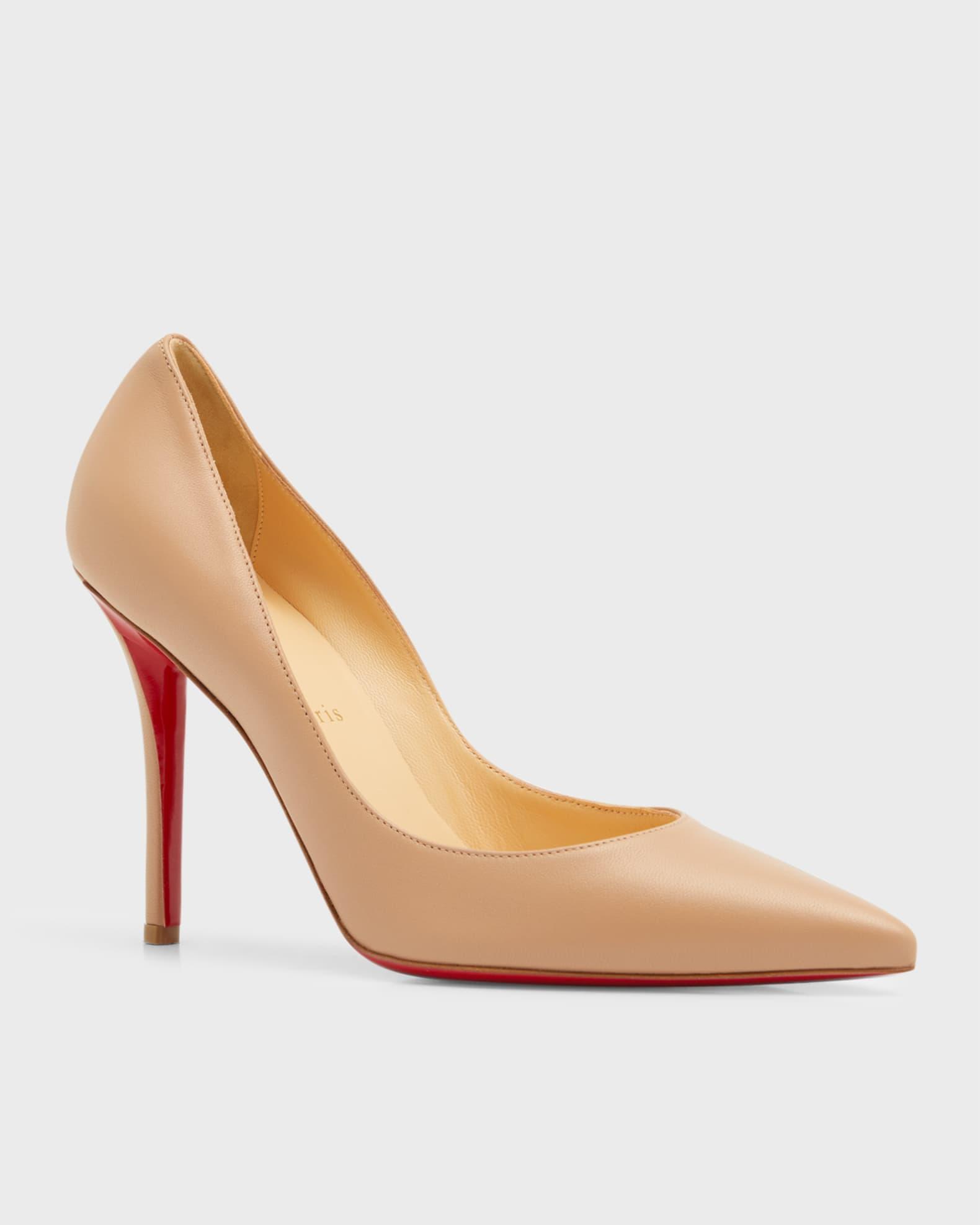 Apostrophy Leather Pointed Red-Sole Pumps Product Image