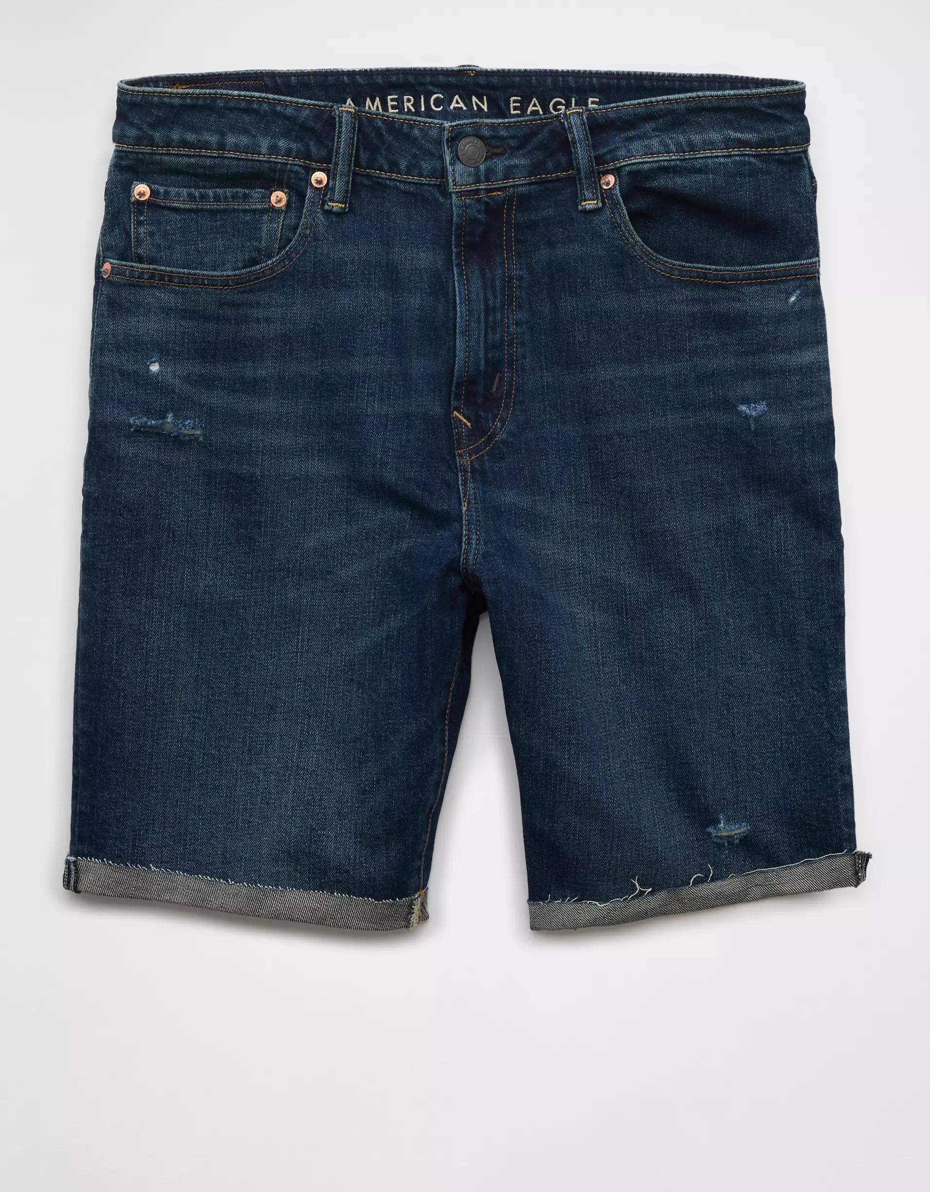 AE 9" AirFlex+ +TENCEL™ Fibers Ripped Denim Short Product Image