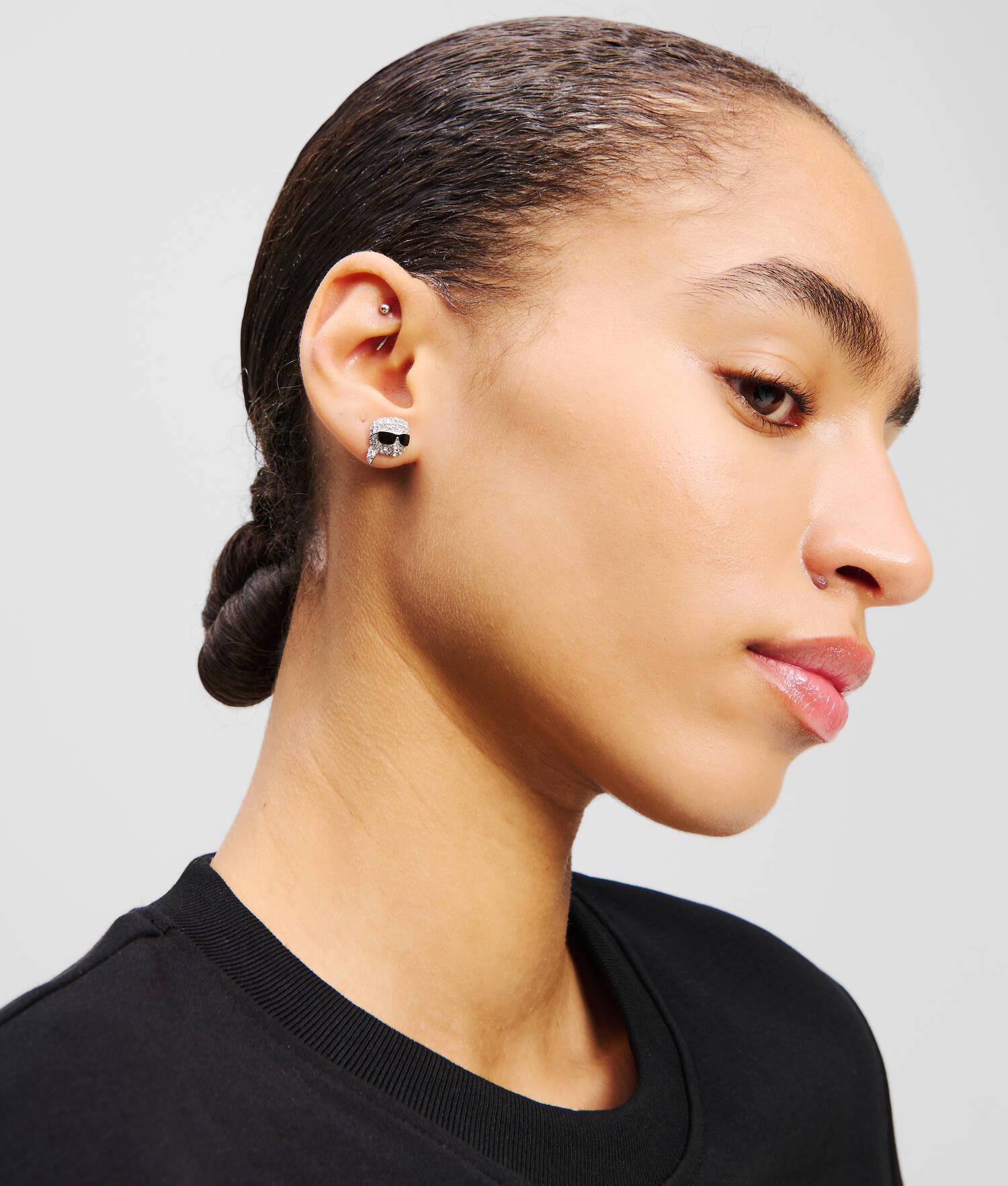 IKON PAVÉ KARL CHARM EARRINGS Product Image