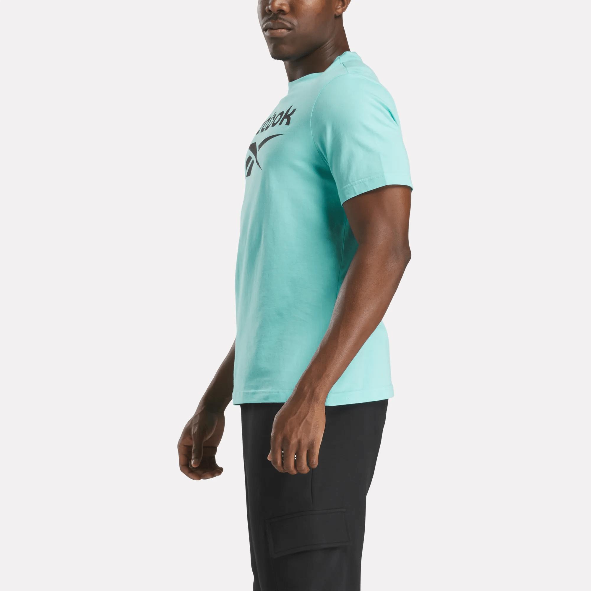 Men's Reebok Identity Big Stacked Logo T-Shirt Product Image