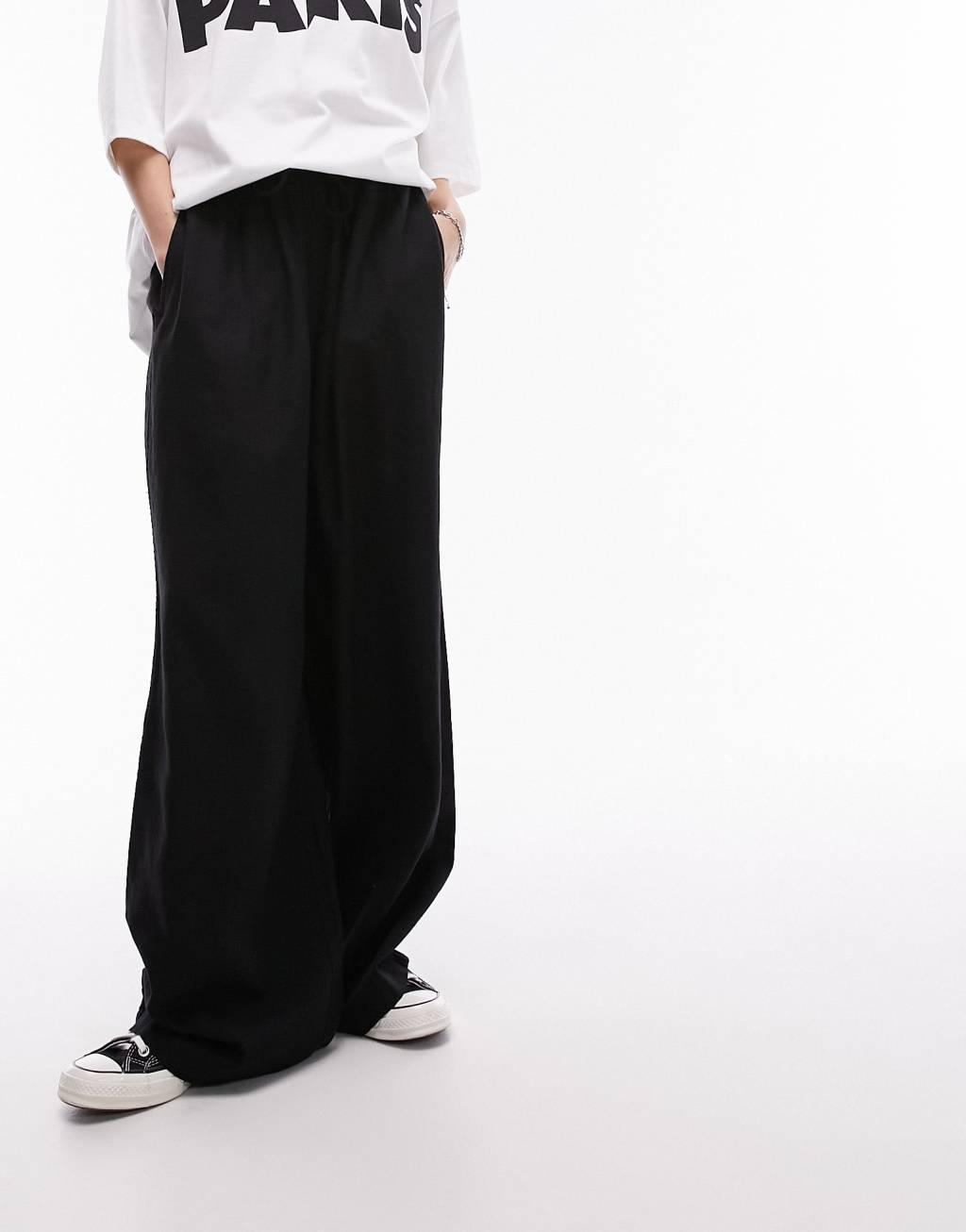 Topshop linen blend balloon pants Product Image