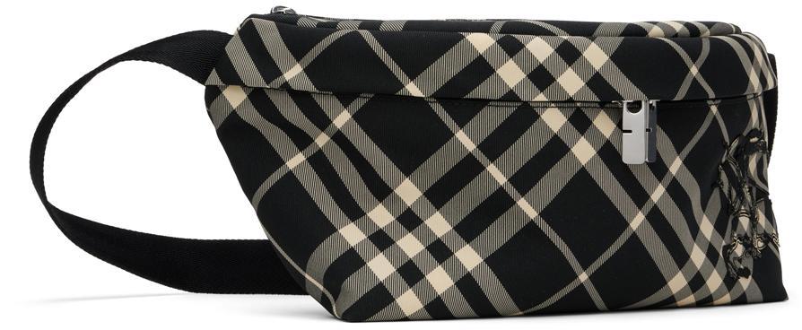 BURBERRY Check Belt Bag In Black Product Image