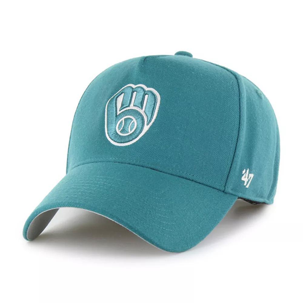 Men's '47  Teal Milwaukee Brewers Ballpark Offside Adjustable Hat, Blue Product Image