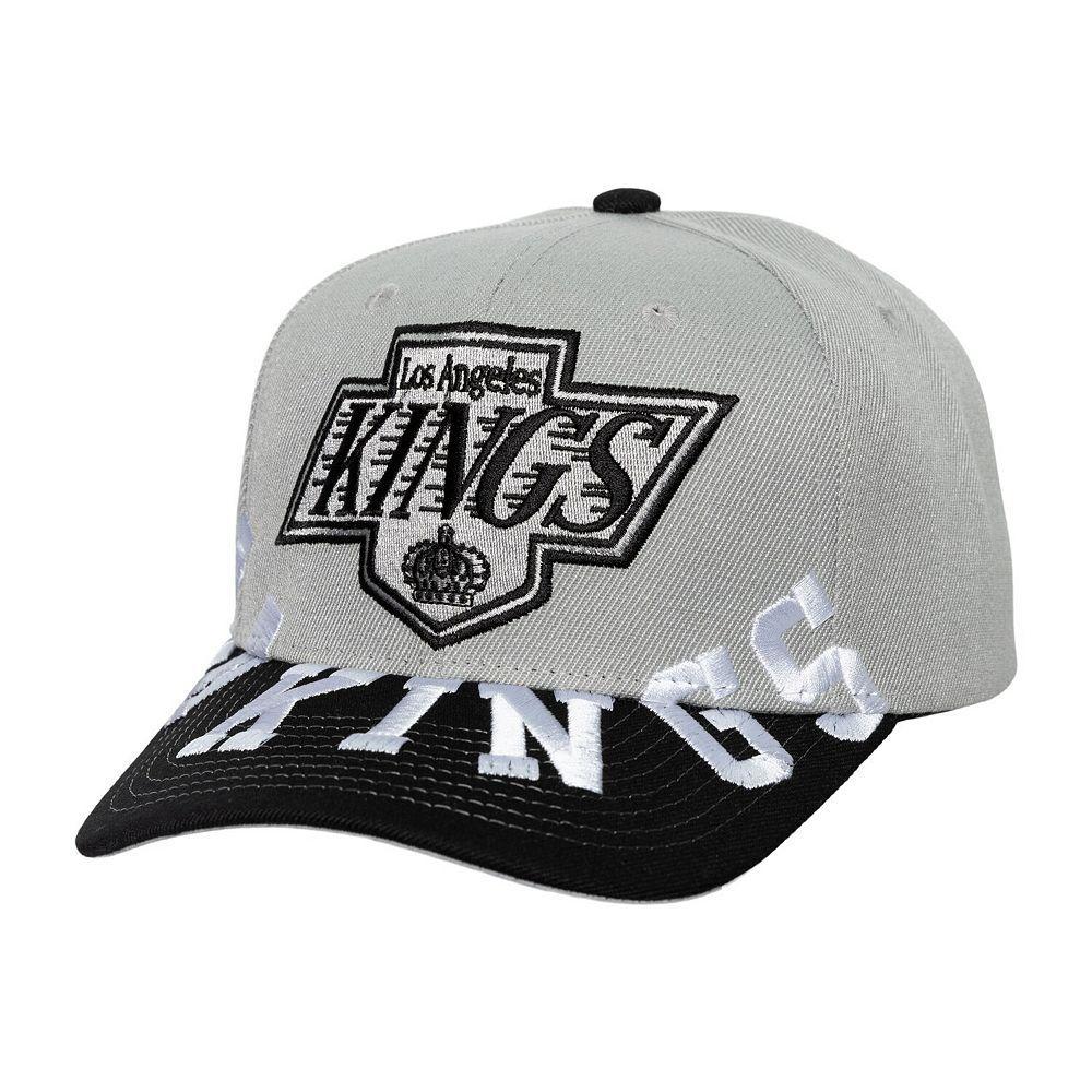 Men's Mitchell & Ness Gray/Black Los Angeles Kings Underarch Two-Tone Pro Crown Snapback Hat, Kgs Silver Product Image