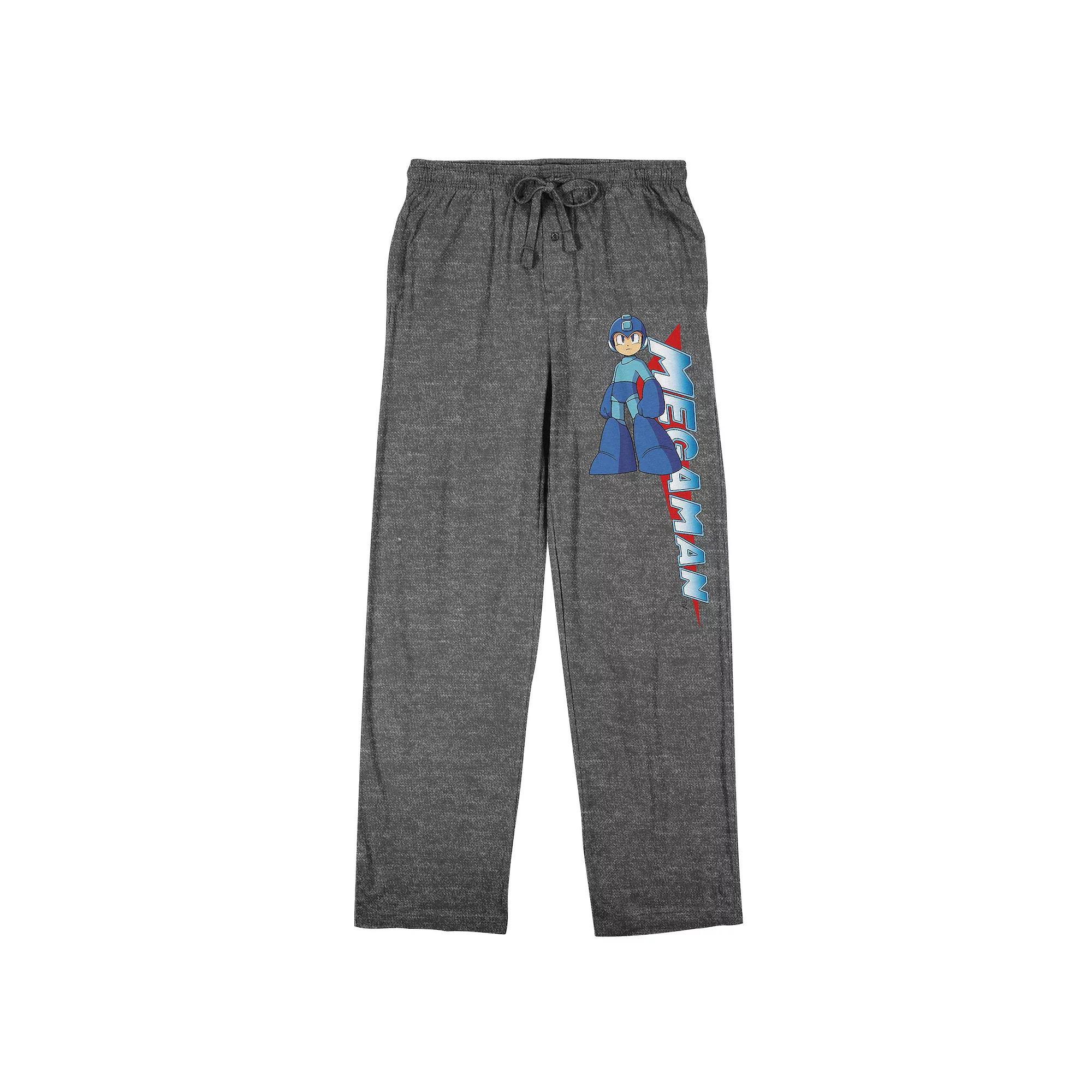 Men's Mega Man Pajama Pants, Size: Small, Gray Product Image
