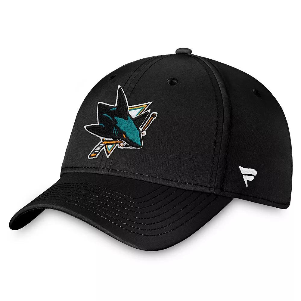 Men's Fanatics Black San Jose Sharks Core Primary Logo Flex Hat, Size: Medium/Large, Sks Black Product Image