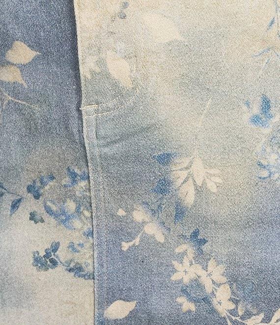 Reba Twill Antique Floral Print Skirt Product Image