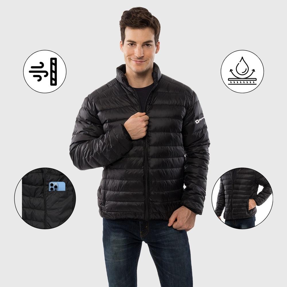 Alpine Swiss Niko Mens Down Alternative Jacket Puffer Coat Packable Warm Insulation & Lightweight Product Image