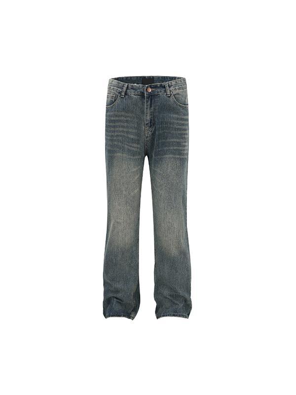 Tide Wash Distressed Flare Jeans Product Image