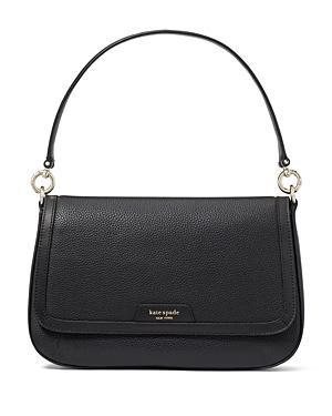 kate spade new york Hudson Pebbled Leather Flap Shoulder Bag Product Image