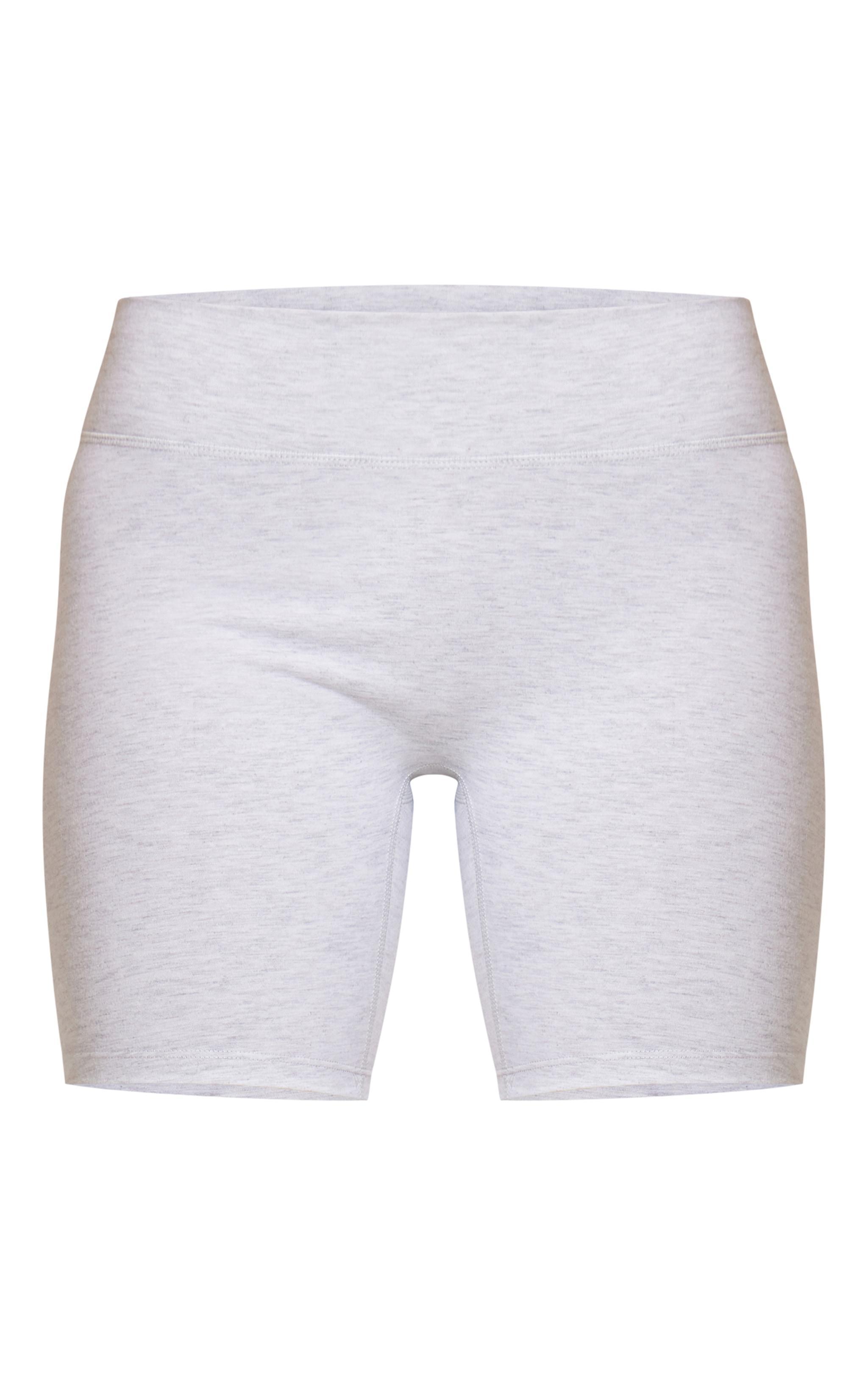 Ash Grey Marl Sculpt High Waist Gym Shorts Product Image