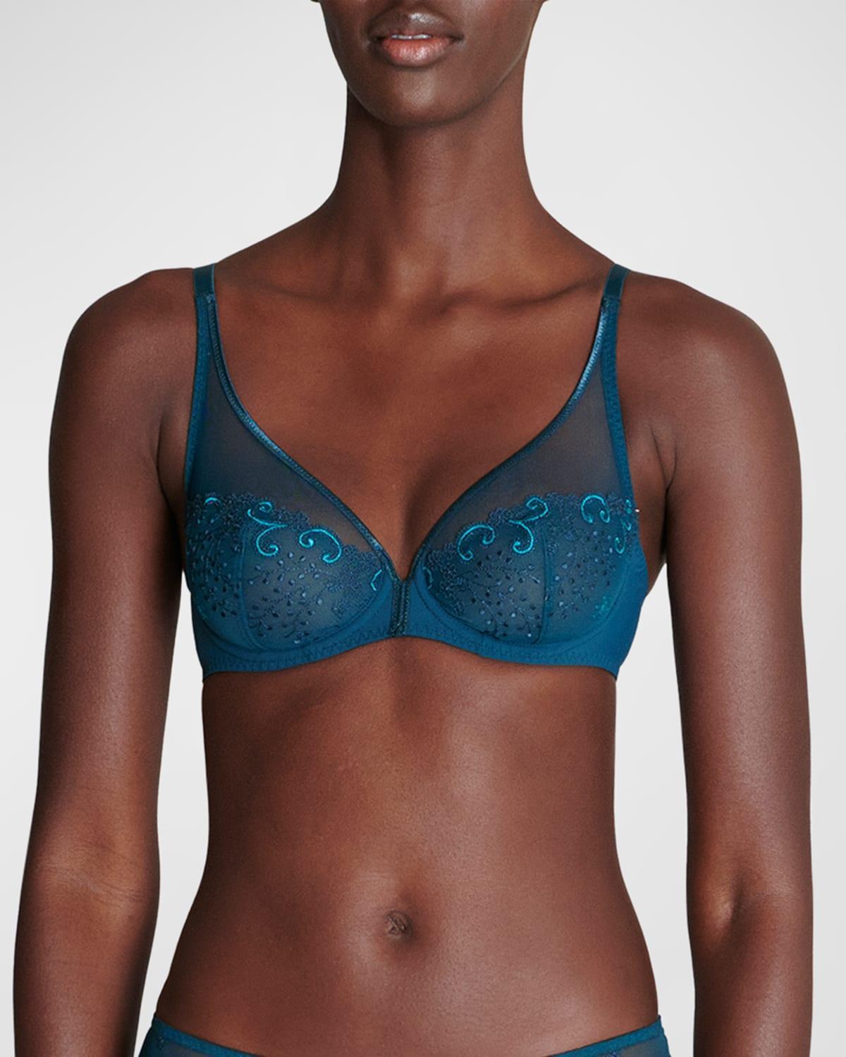 Womens Delice Sheer Plunge Bra Product Image