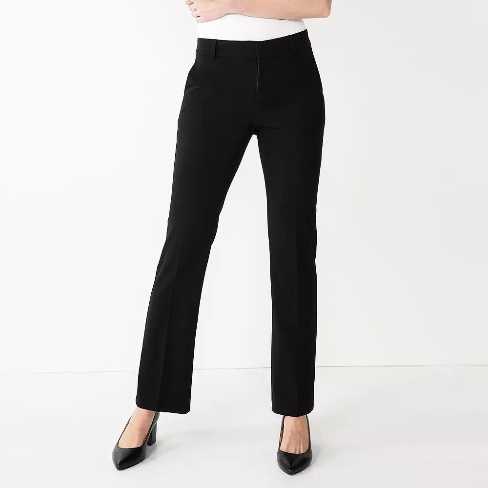 Petite Nine West Barely Bootcut Pants, Women's, Size: 16 Petite, Black Product Image