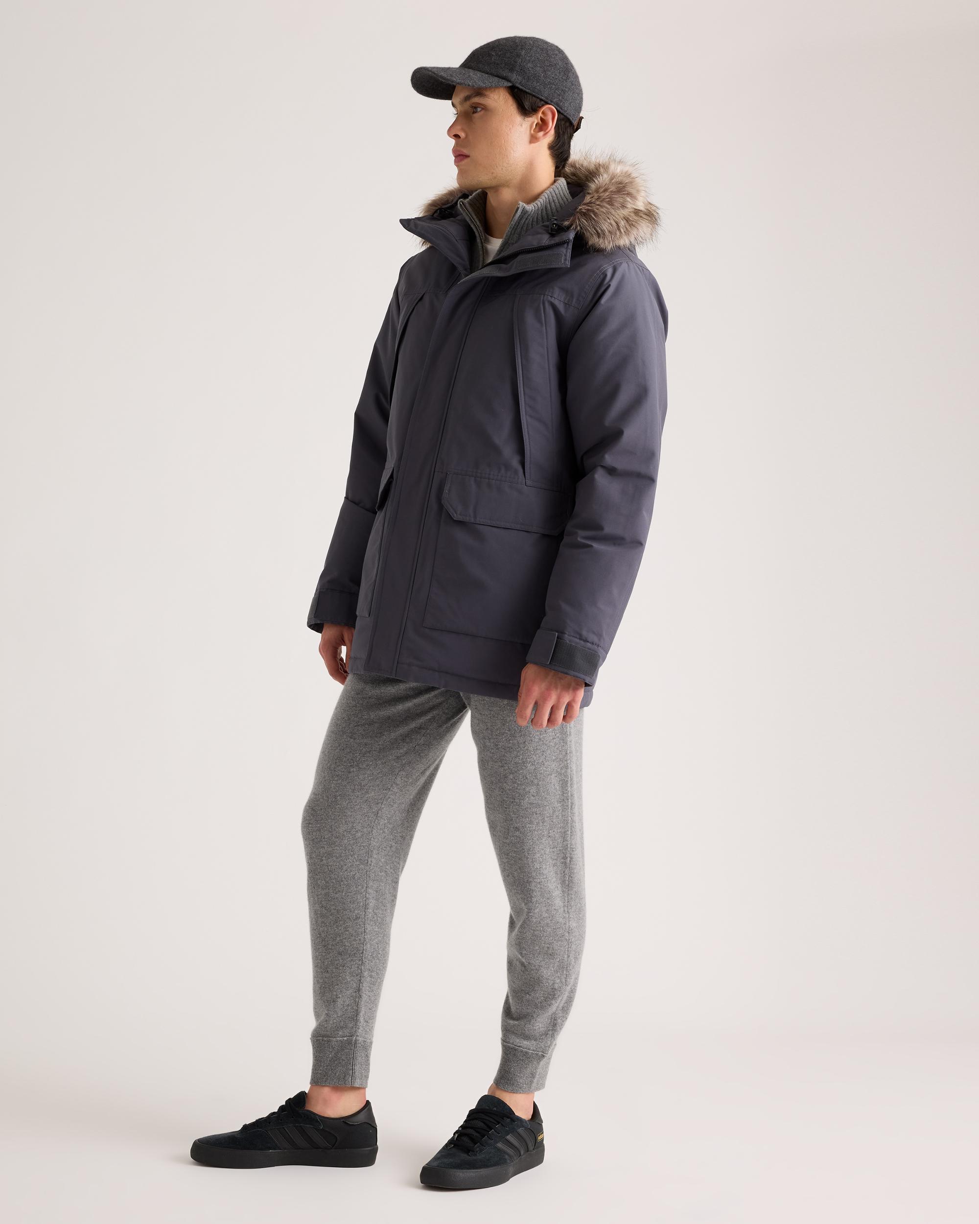 Quince | Men's Responsible Down Hooded Parka Size XL, Recycled Polyester Product Image