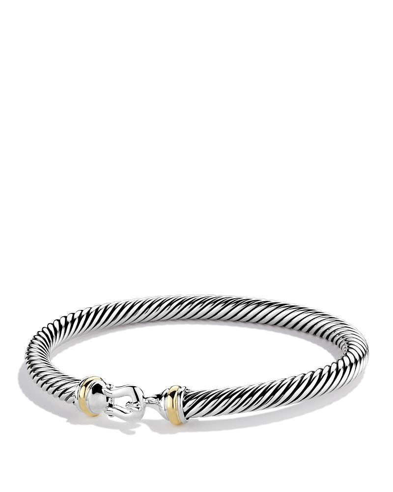 David Yurman Cable Buckle Bracelet with Gold Product Image