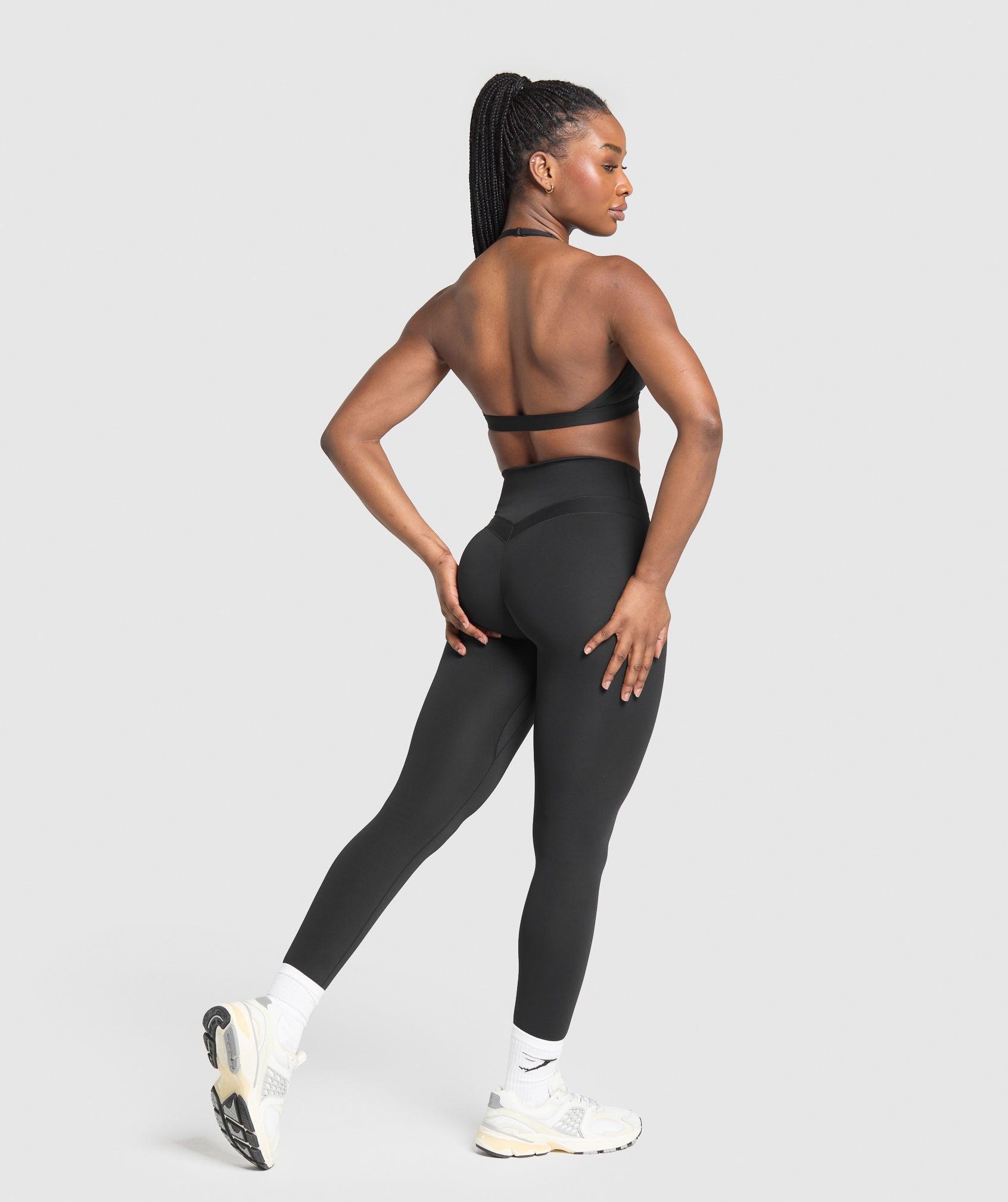 Minimal Halterneck Sports Bra Product Image