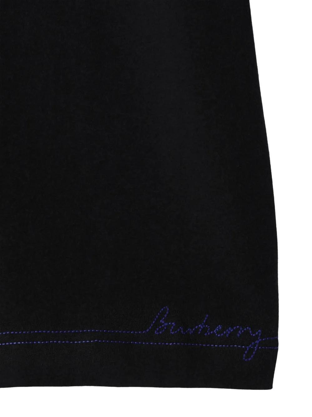 logo-embroidered organic cotton T-shirt Product Image