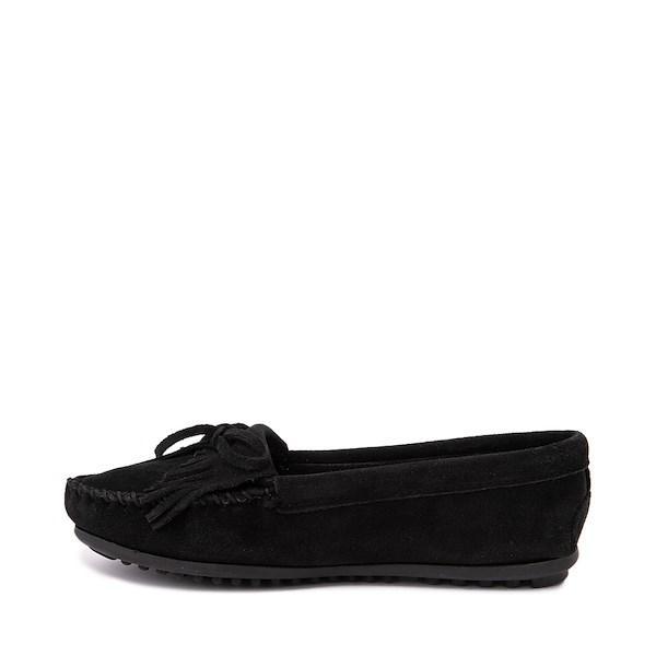 Minnetonka Kilty Suede Bow Detail Fringe Moccasins Product Image