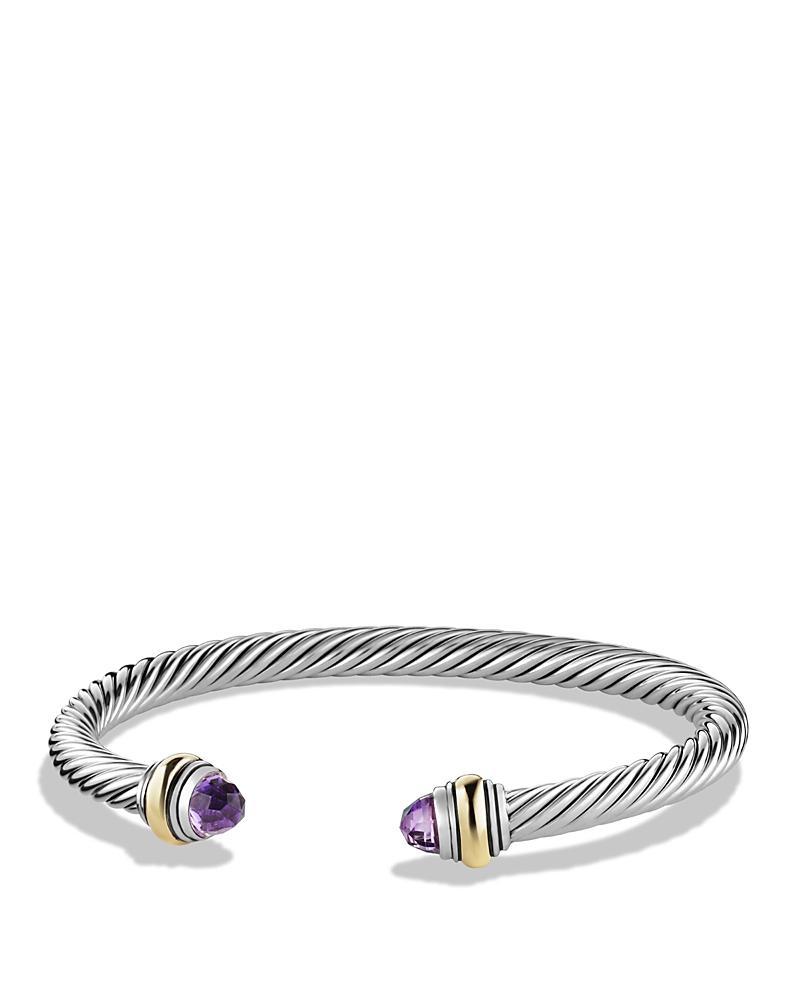 David Yurman Cable Classics Bracelet with Blue Topaz and Gold Product Image