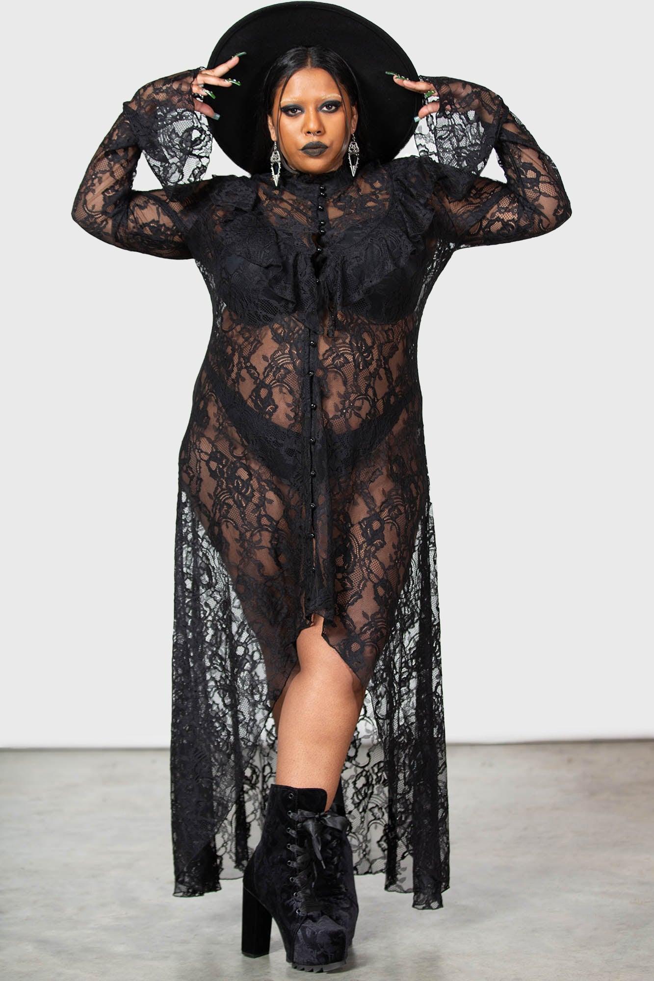 Condolences Maxi Shirt Dress Female Product Image