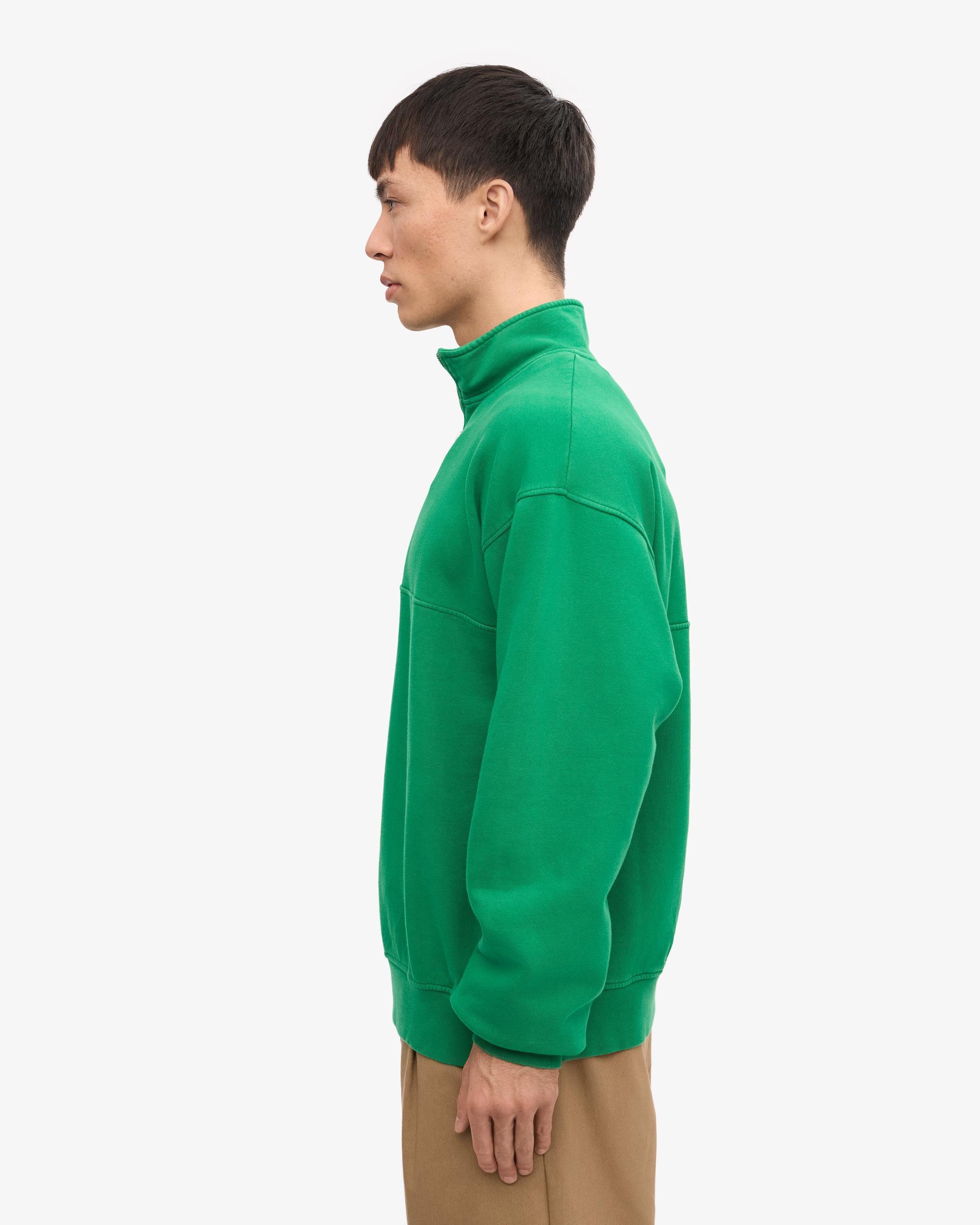Organic Quarter Zip - Kelly Green Product Image