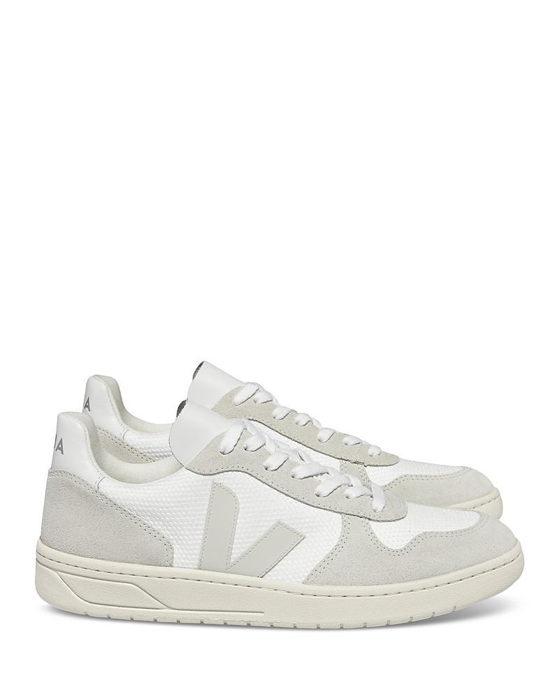 Veja Mens V-10 Low Top Mesh and Suede Sneakers Product Image