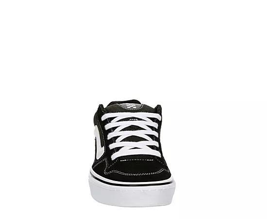 Vans® Caldrone Men's Suede Shoes, Size: 10.5, Black White Product Image