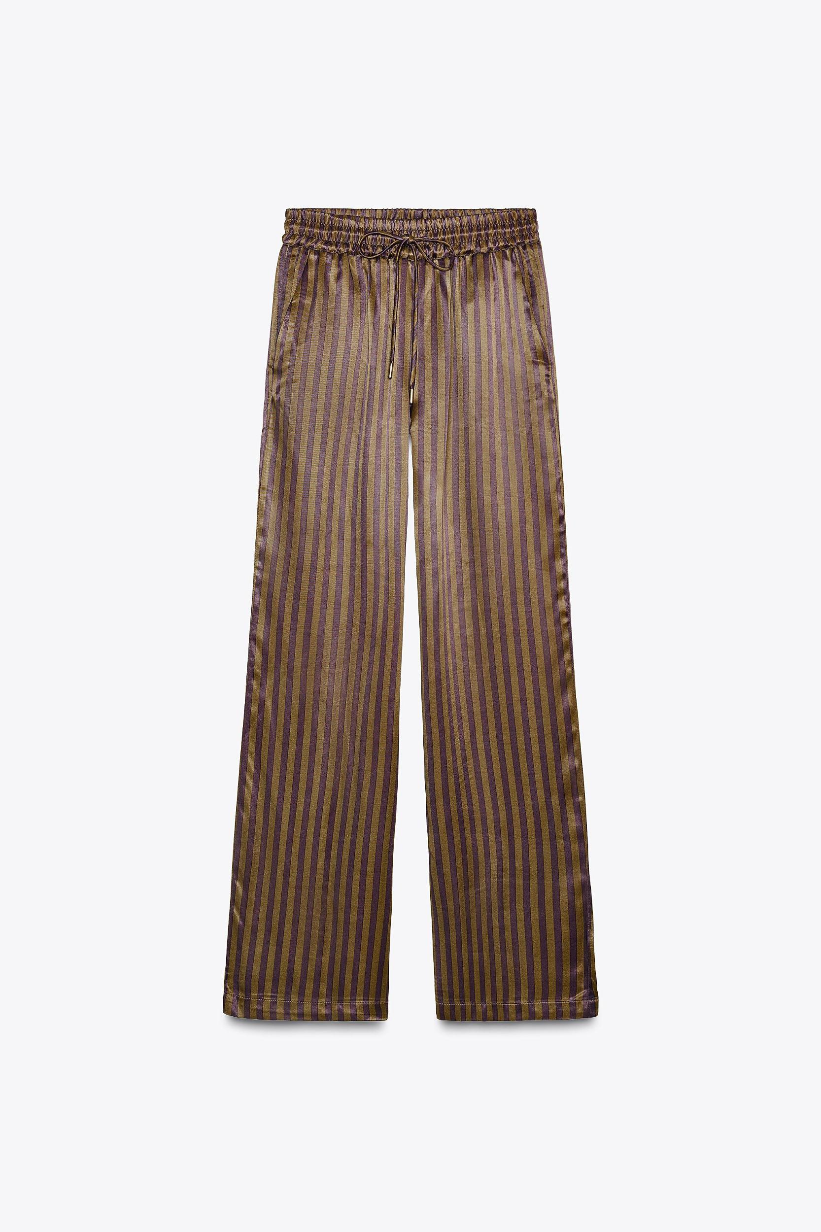 STRIPED SATIN SHIRT Product Image