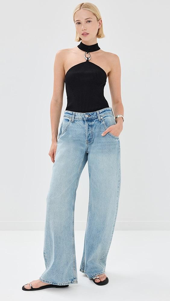 SIMKHAI Rubie Mock Neck Top with Hardware | Shopbop Product Image