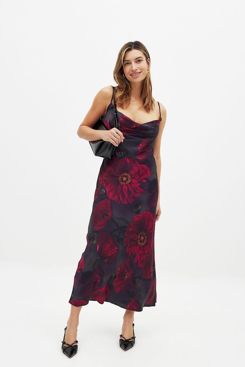Waterfall Midi Slip Dress Product Image