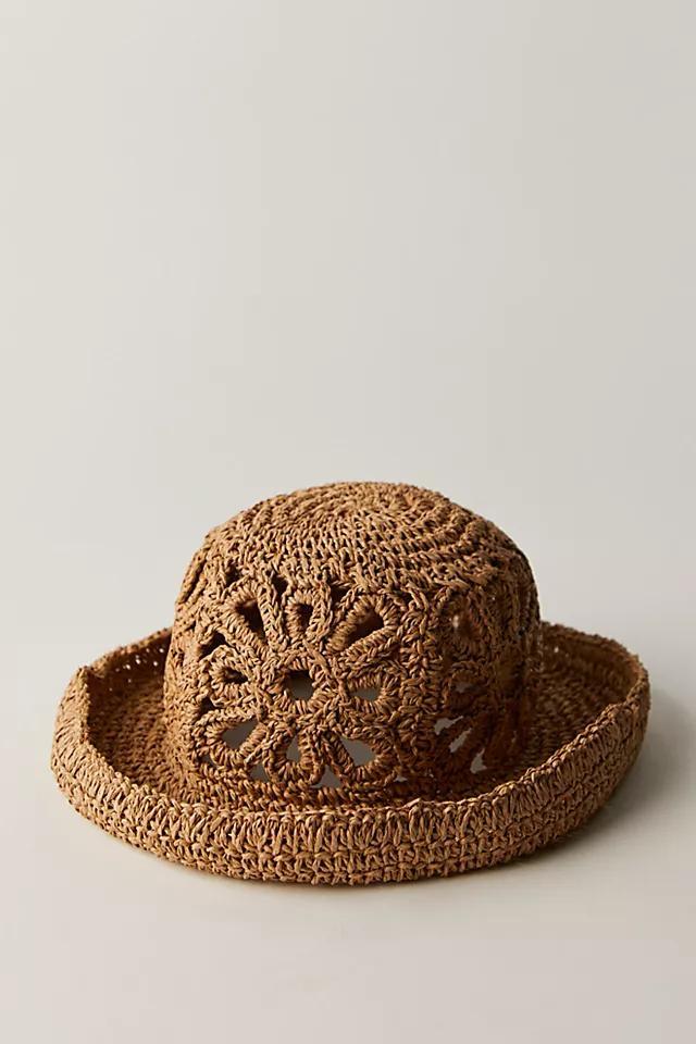 Cut-Out Daisy Straw Hat Product Image