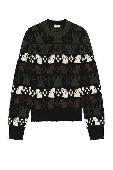 Burberry Pattern Sweater in Multi Product Image