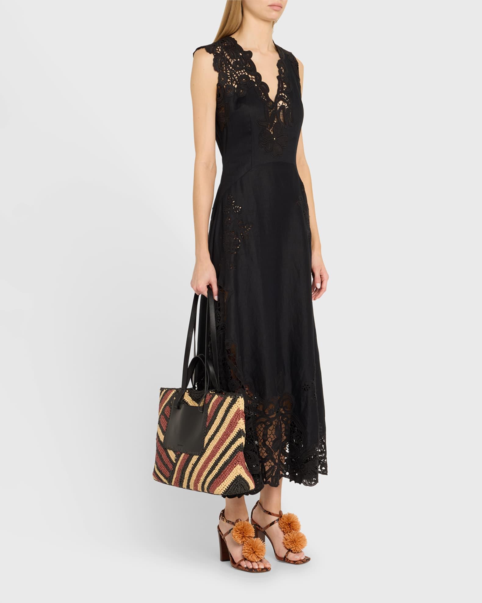 Lali Large Striped Raffia Tote Bag Product Image