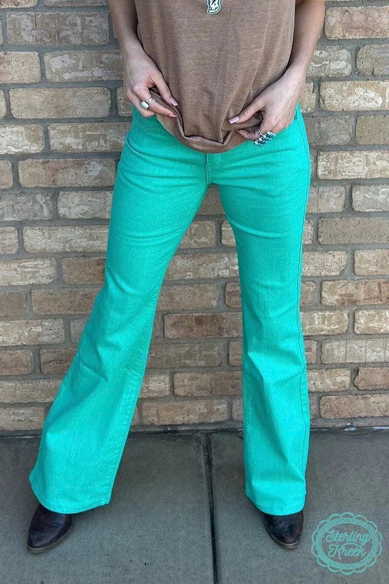 Walking West Denim Turquoise LONG Product Image