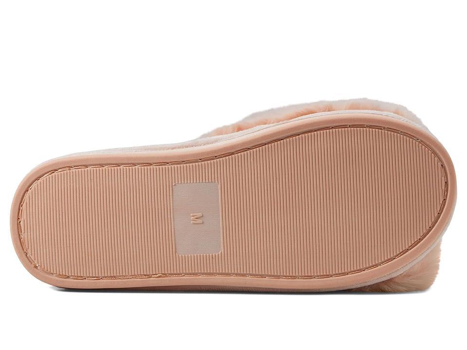 Womens Crisscross Plush Slippers Product Image