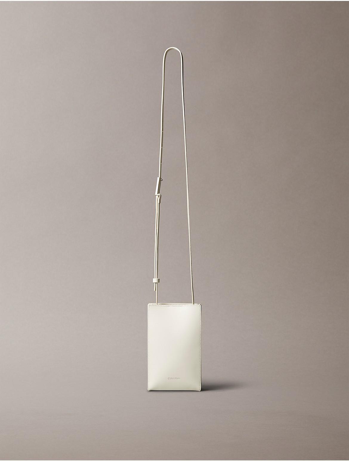 Calvin Klein Women's Line Mini Leather Crossbody Bag - Green Product Image