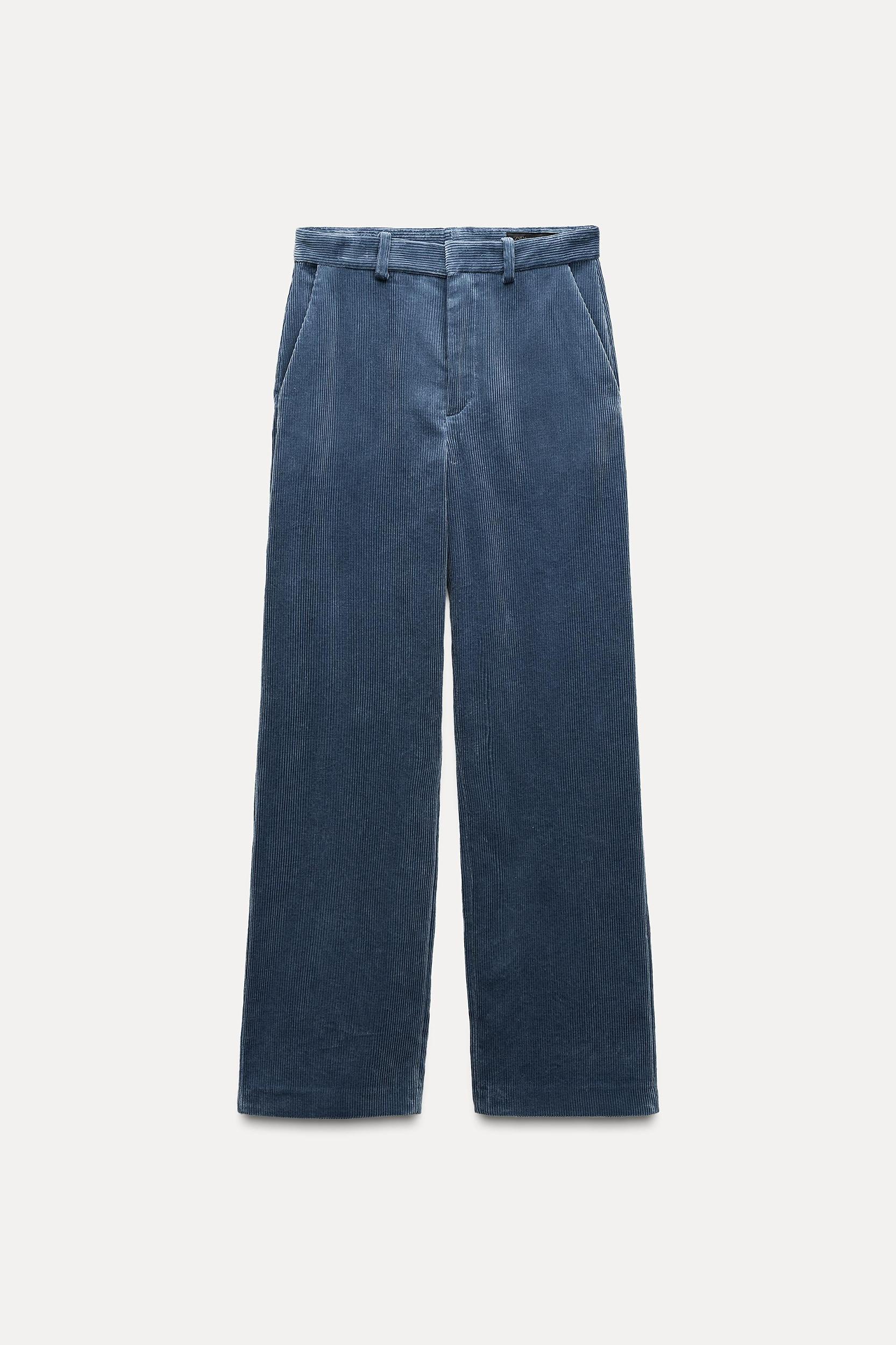STRAIGHT LEG CORDUROY PANTS ZW COLLECTION Product Image