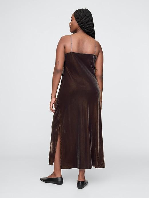 Recycled Velvet Maxi Slip Dress Product Image