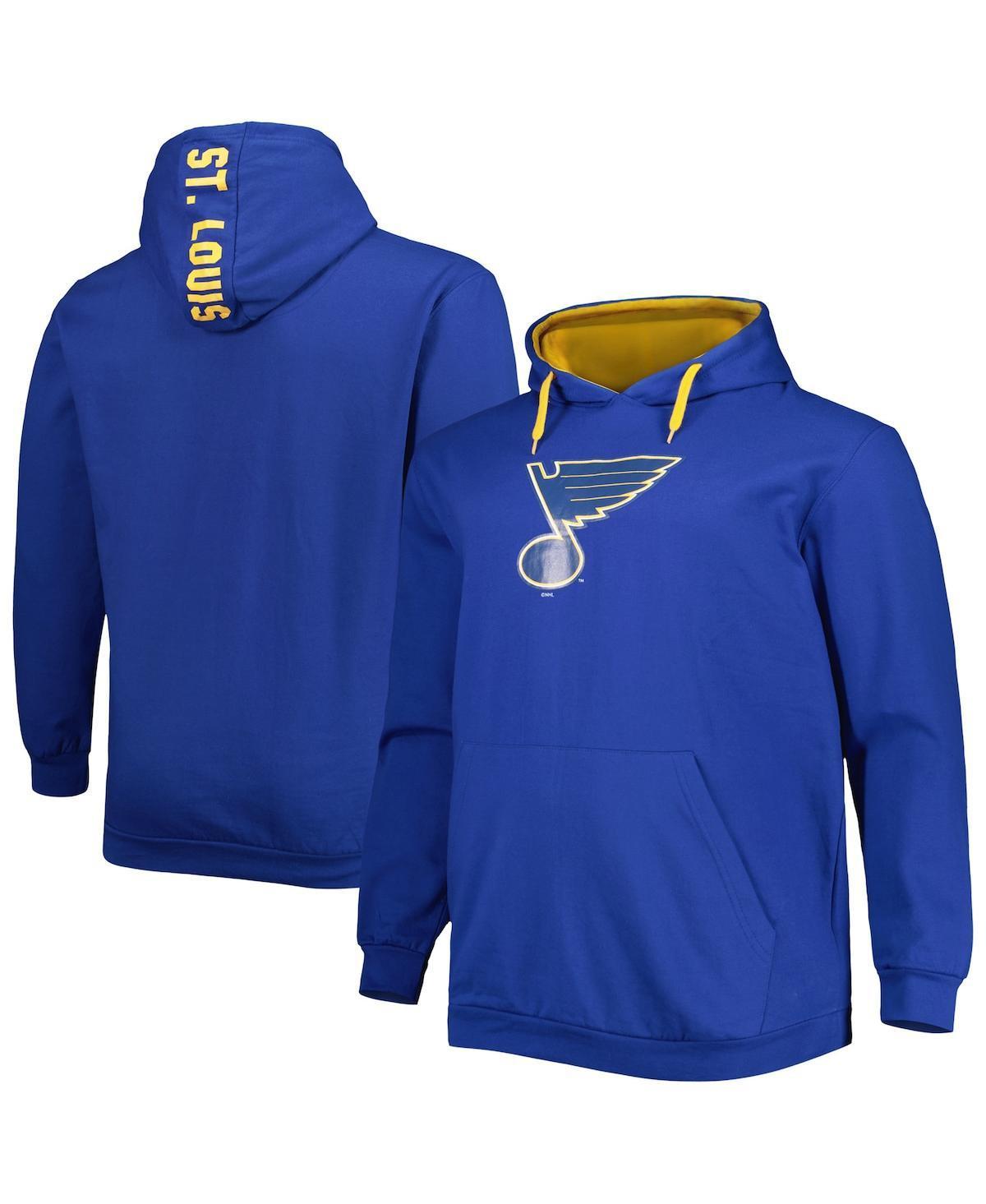 Men's Royal St. Louis Blues Big & Tall Fleece Pullover Hoodie, Size: XLT Product Image