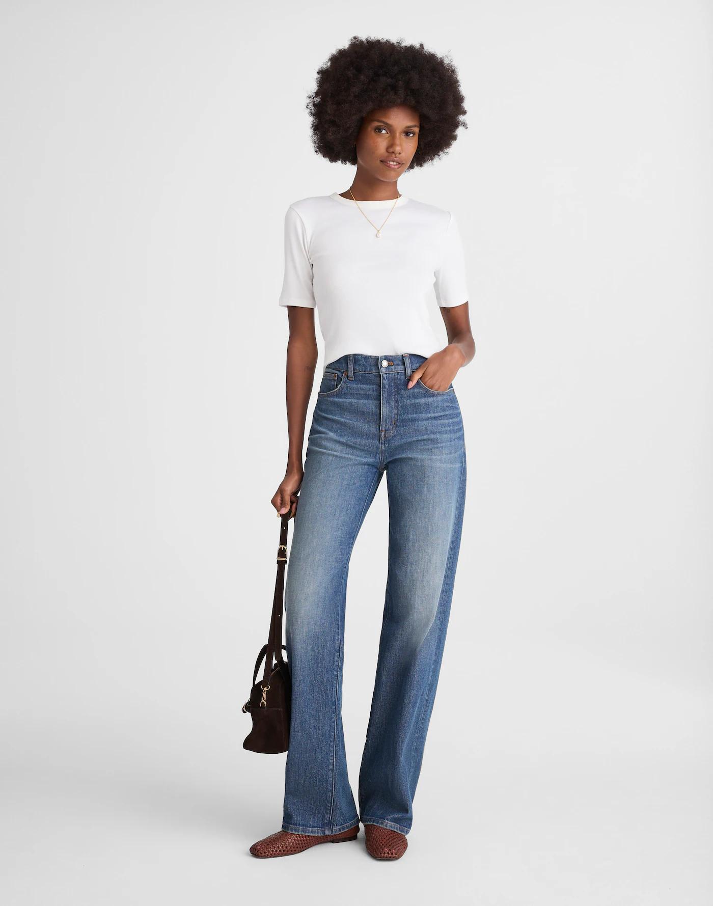 (Re)generative Cotton Ribbed Elbow-Sleeve Tee Product Image