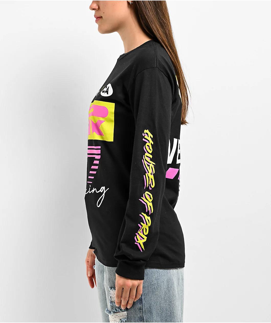 House of PRIX Max Velocity Black Long Sleeve T-Shirt Product Image