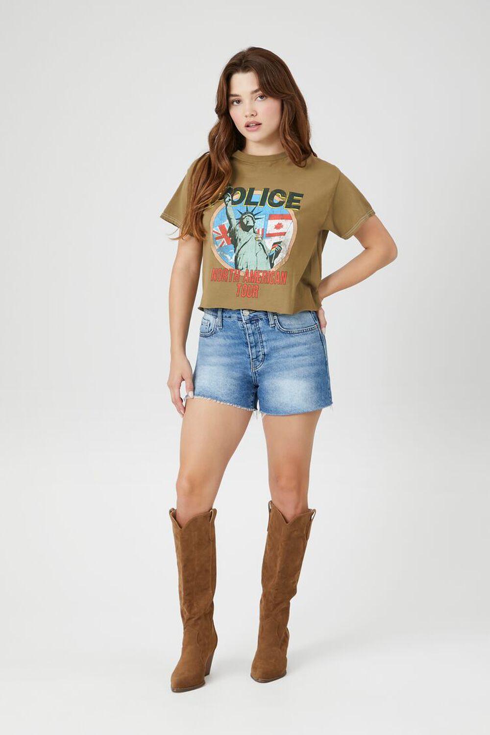 The Police Cropped Graphic Tee | Forever 21 Product Image