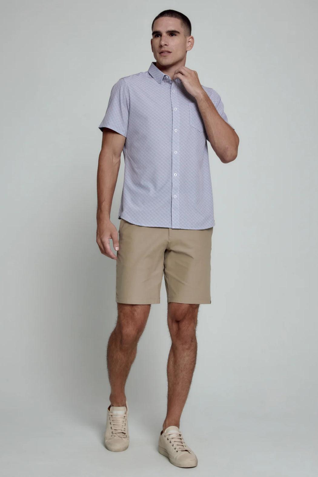 Apollo Short Sleeve Shirt- Stone Rose Product Image