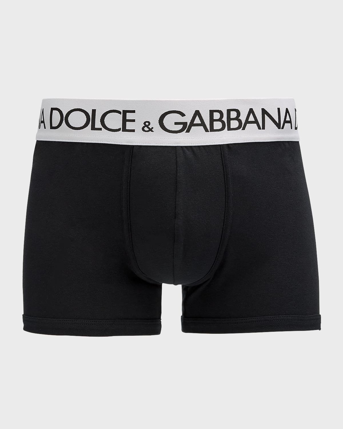 Mens Cotton Waistband-Logo Boxer Briefs Product Image