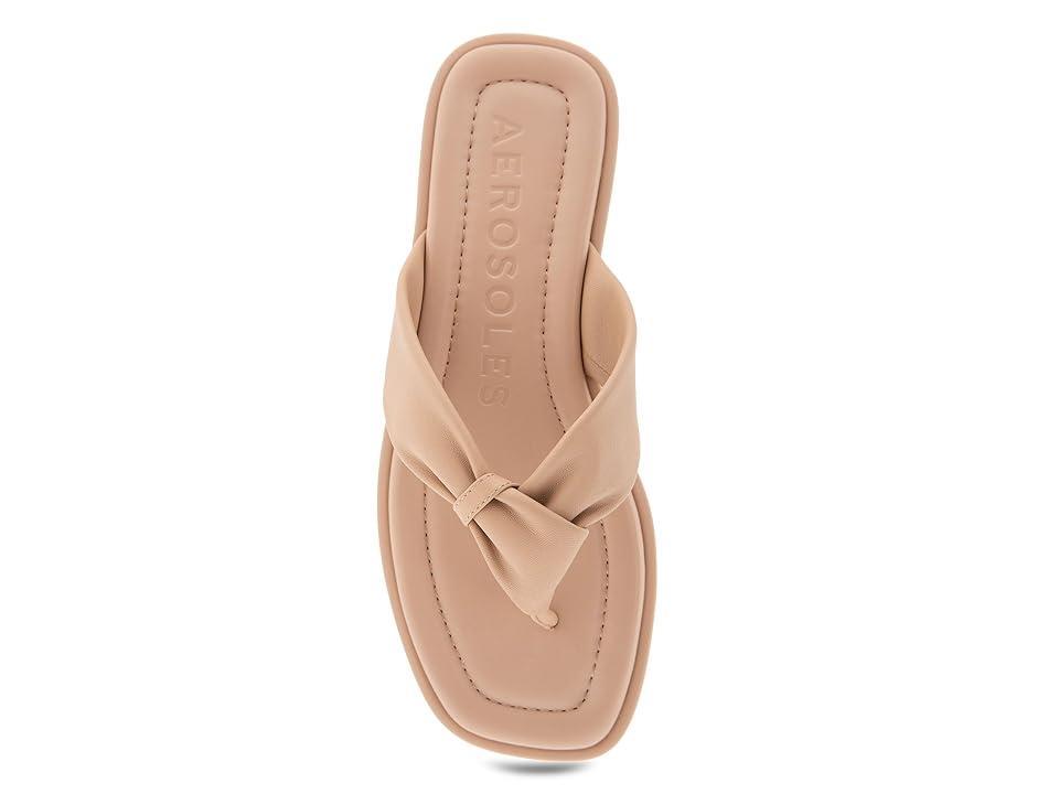 Aerosoles Bond Women's Leather Thong Sandals, Size: 8.5, Cipria Leather Product Image