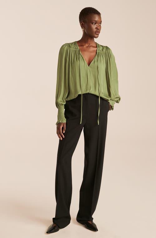 REBECCA TAYLOR Sateen Top In Yellow Product Image
