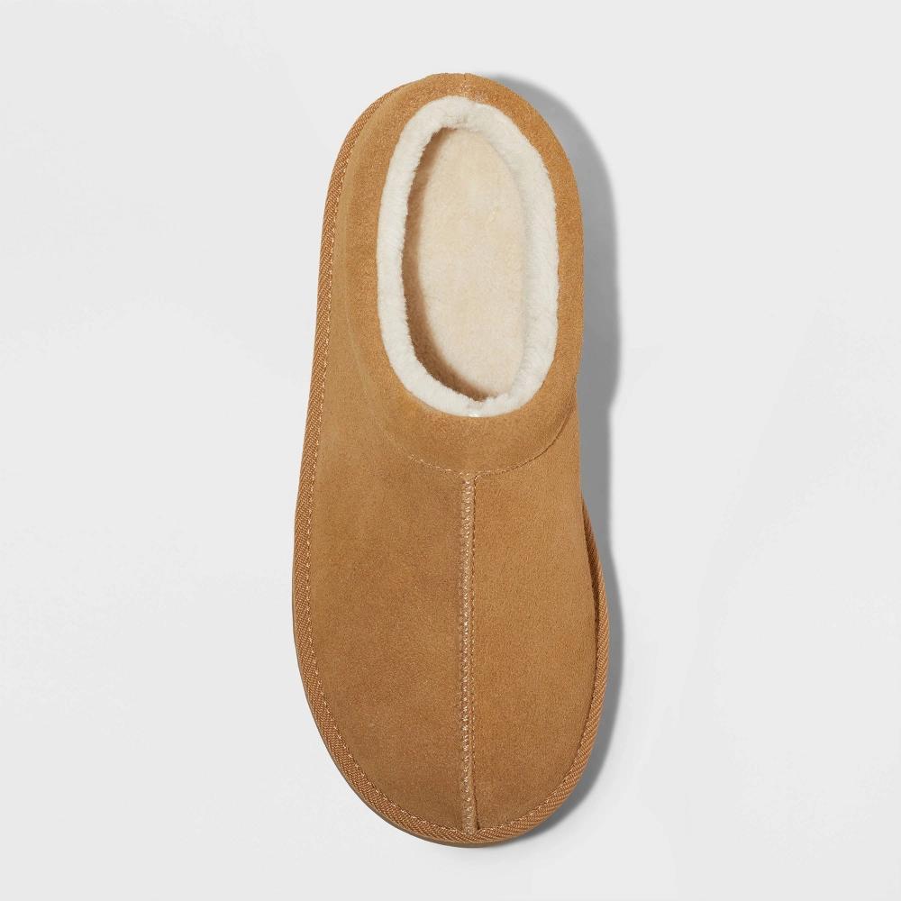 Women's Kaya Genuine Suede Clog Slippers - Auden™ Brown 10: Slip-On Indoor/Outdoor, Cushioned Footbed, Medium Width Product Image