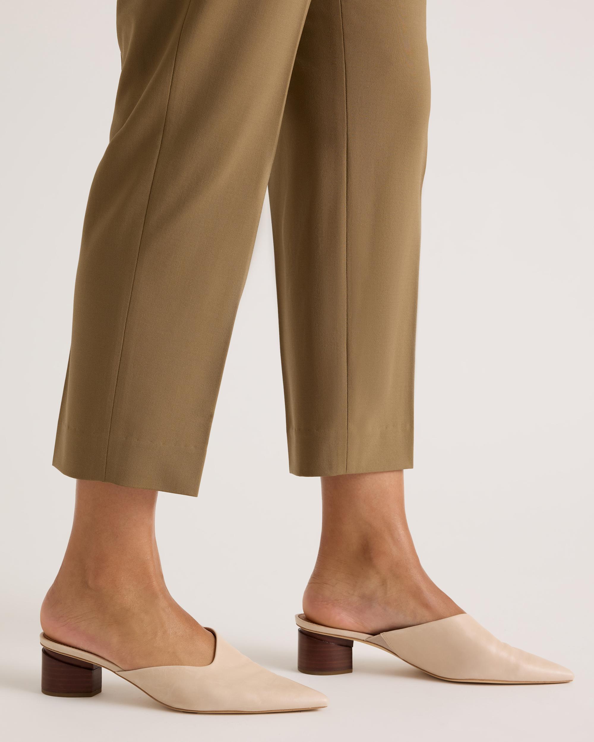 Quince | Women's Italian Wool Slim Leg Ankle Pants Product Image